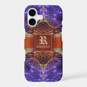 Golden Purple Fractal Hourglass