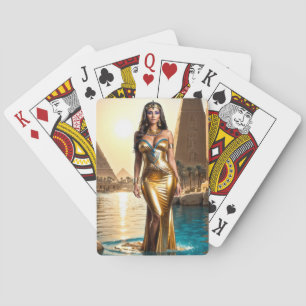 Golden Queen of the Nile Playing Cards