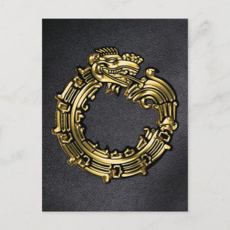 Golden Quetzalcoatl Postcard