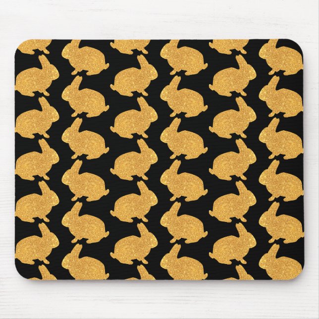 Golden Rabbits Mouse Mat (Front)