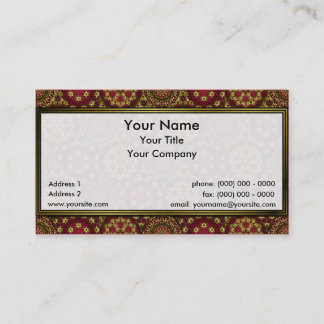 Golden Radial Net Sm Any Colour Business Card