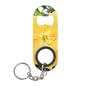 "Golden Radiance: Yellow Hibiscus Flower on a Tree