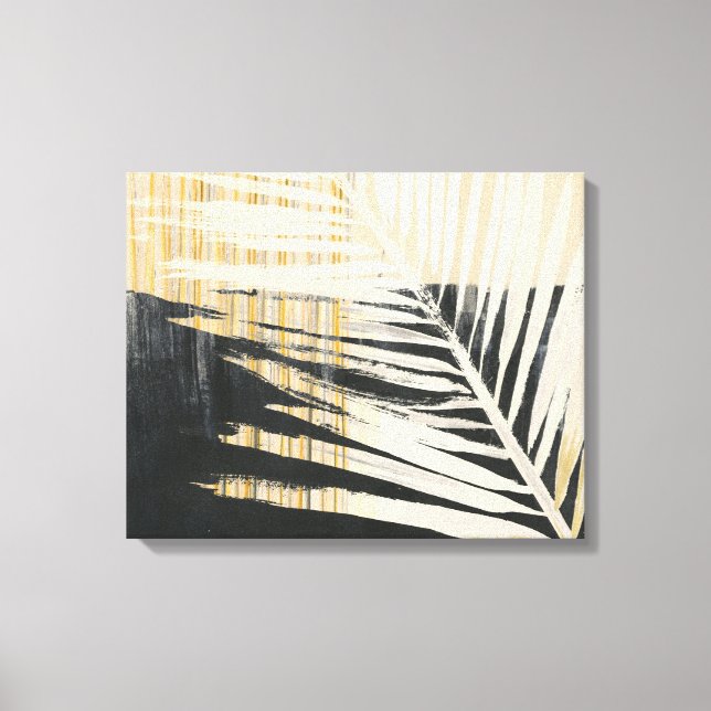 Golden Raffia - Palm Fronds Canvas Print (Front)