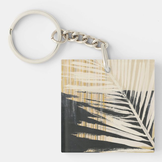 Golden Raffia - Palm Fronds Key Ring (Front)