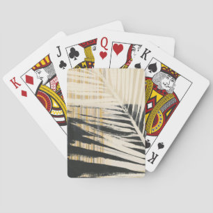 Golden Raffia - Palm Fronds Playing Cards