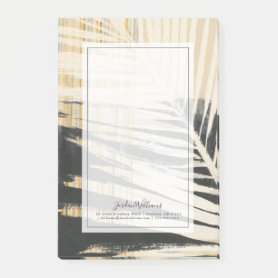 Golden Raffia - Palm Fronds Post-it Notes
