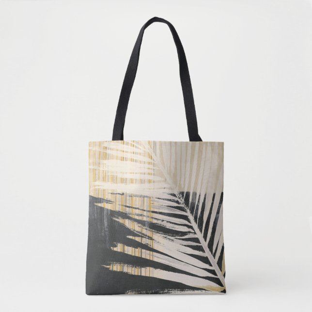 Golden Raffia - Palm Fronds Tote Bag (Front)