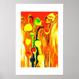 Golden rain art poster