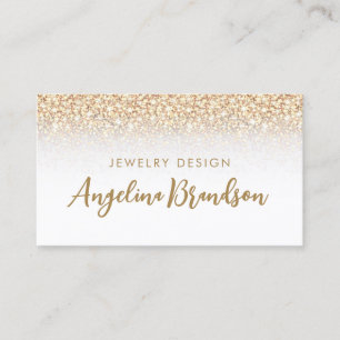 Golden Rain Jewellery Designer White Card