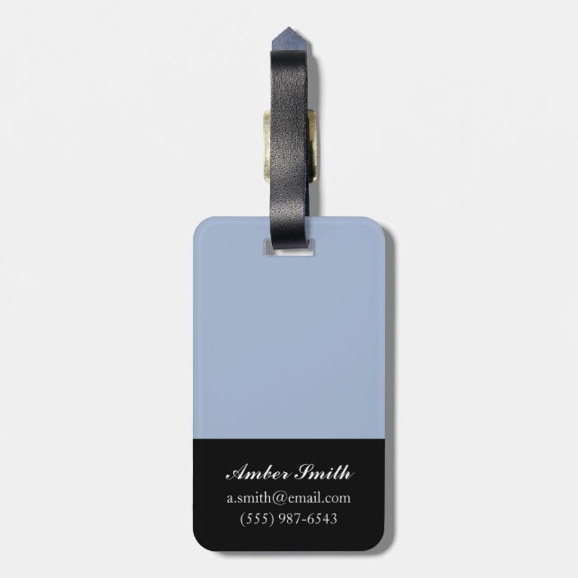 Golden Rain Luggage Tag (Back Vertical)