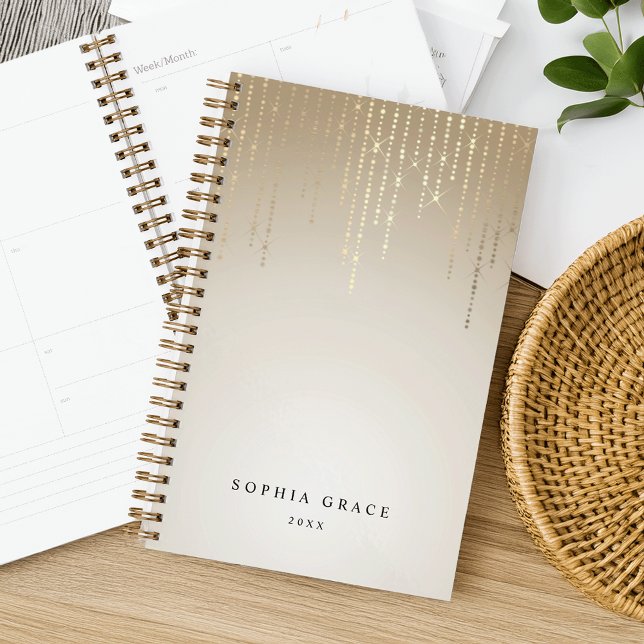 Golden Rain String Lights Personalised Planner (Creator Uploaded)