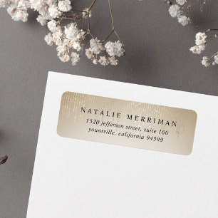 Golden Rain String Lights Return Address