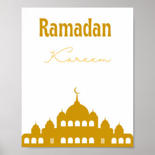 Golden "Ramadan Kareem" Wall Art 