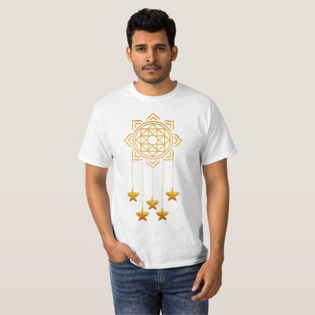 Golden Ramadan Vibes Happy Ramadan Kareem  T-Shirt (Front Full)
