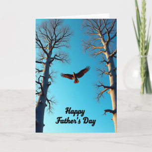 Golden Raptor Fathers Day Card