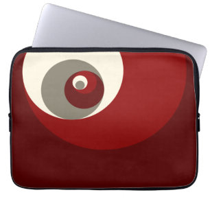 Golden Ratio Circles (Red) Laptop Sleeve