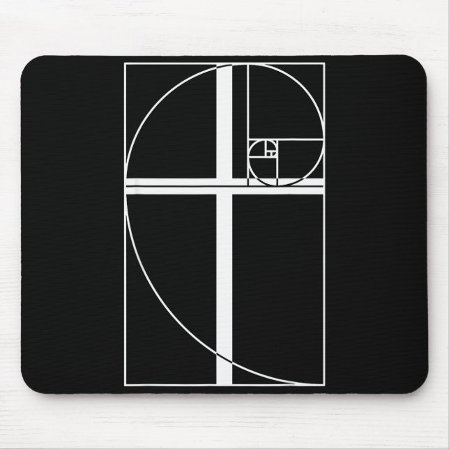 Golden Ratio Cross Christian Fibonacci Sequence Ma Mouse Mat (Front)