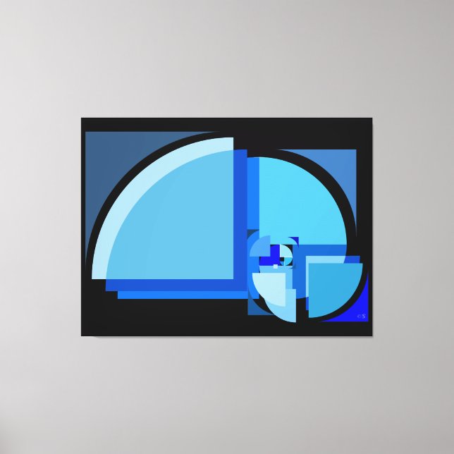Golden Ratio Deconstructed Poster Canvas Print (Front)