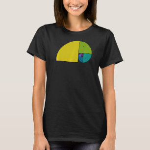 Golden Ratio Elephant  Fibonacci Spiral 2  Fan Fun T-Shirt
