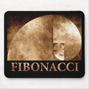 Golden Ratio, Fibonacci Spiral Mouse Mat