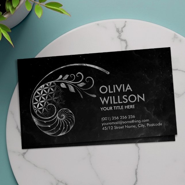 Golden Ratio - Flower of life - Sacred Geometry Business Card (Creator Uploaded)