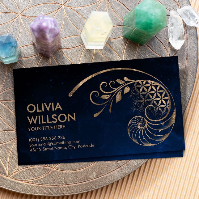 Golden Ratio - Flower of life - Sacred Geometry Business Card (Creator Uploaded)