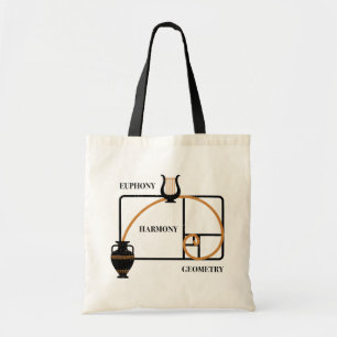 Golden Ratio Greece: Euphony, Harmony, Geometry Tote Bag