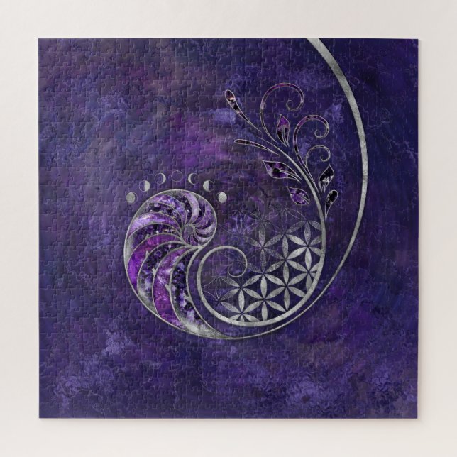 Golden Ratio - Sacred Geometry Ornament Jigsaw Puzzle (Vertical)