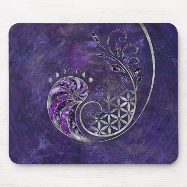 Golden Ratio - Sacred Geometry Ornament Mouse Mat (Front)