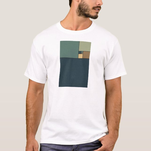 Golden Ratio Squares (Neutrals) T-Shirt (Front)