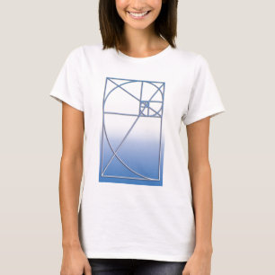 Golden Ratio White-Blue T-Shirt