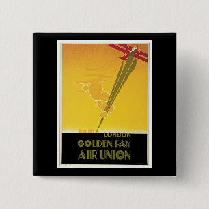Golden Ray Air Union 15 Cm Square Badge
