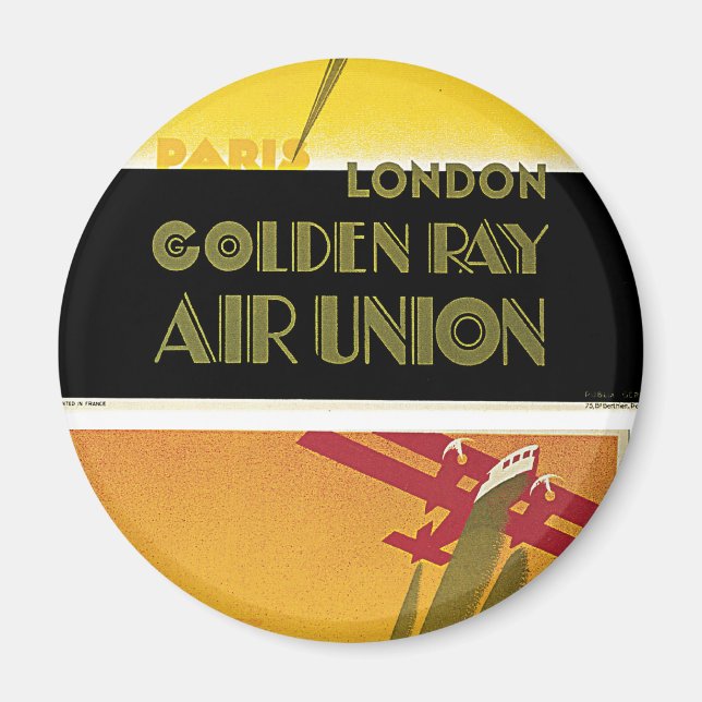 Golden Ray Air Union Magnet (Front)
