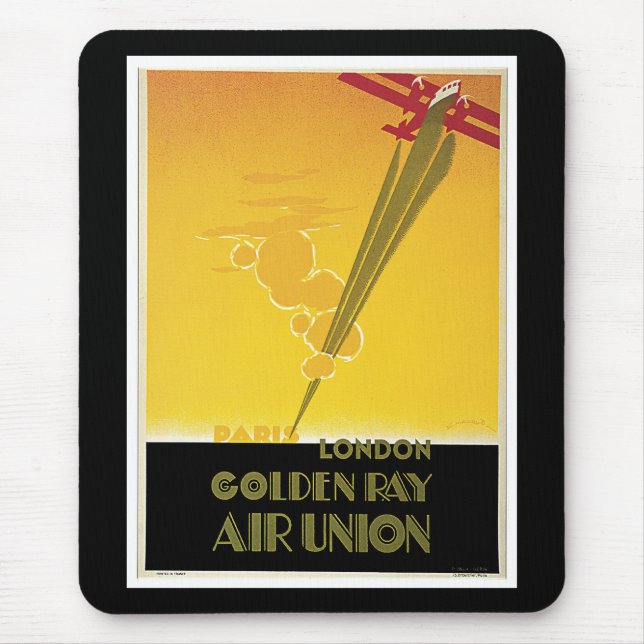 Golden Ray Air Union Mouse Mat (Front)