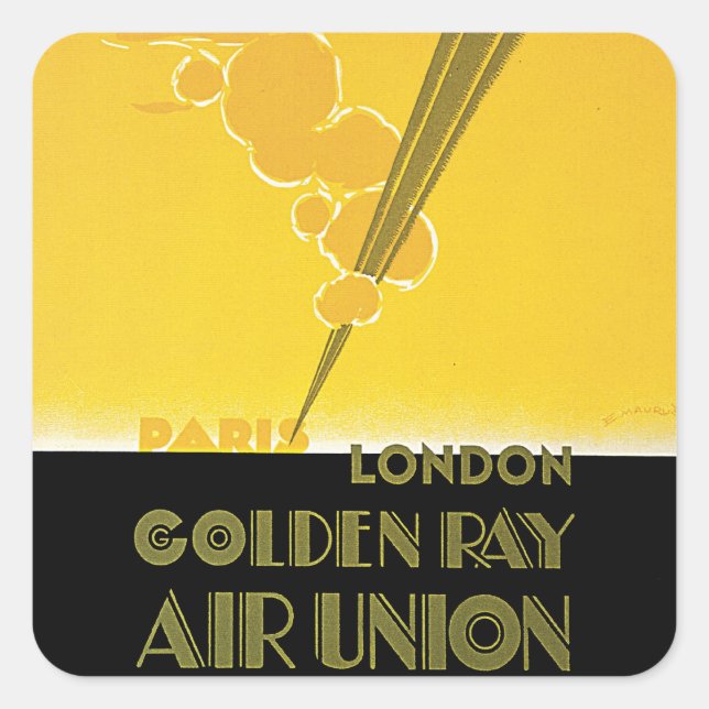 Golden Ray Air Union Square Sticker (Front)