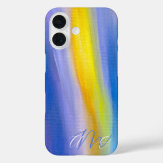 Golden Ray Modern Abstract Art iPhone 16 Case