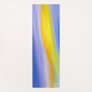 Golden Ray Modern Abstract Yoga Mat