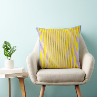 Golden Ray's on Pink Waves Cushion