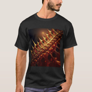 Golden Razor Sharp Fractal T-Shirt