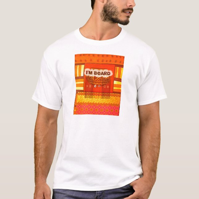 Golden Red African Traditional Colours Fun Am bore T-Shirt (Front)