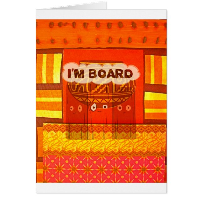 Golden Red African Traditional Colours Funny Am bo (Front)