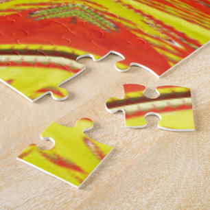 Golden red African Traditional colours Jigsaw Puzzle