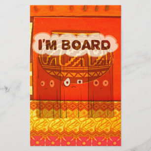 Golden Red African Traditional Colours Print Stationery