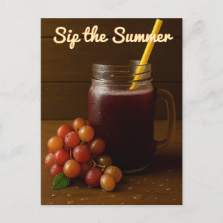 Golden Red Grapes – Sip the Summer Postcard