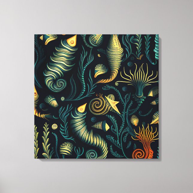 Golden Reefs Canvas Print (Front)