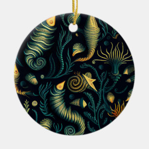 Golden Reefs Ceramic Tree Decoration