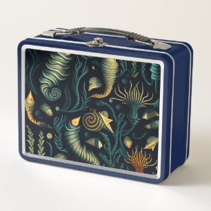 Golden Reefs Metal Lunch Box