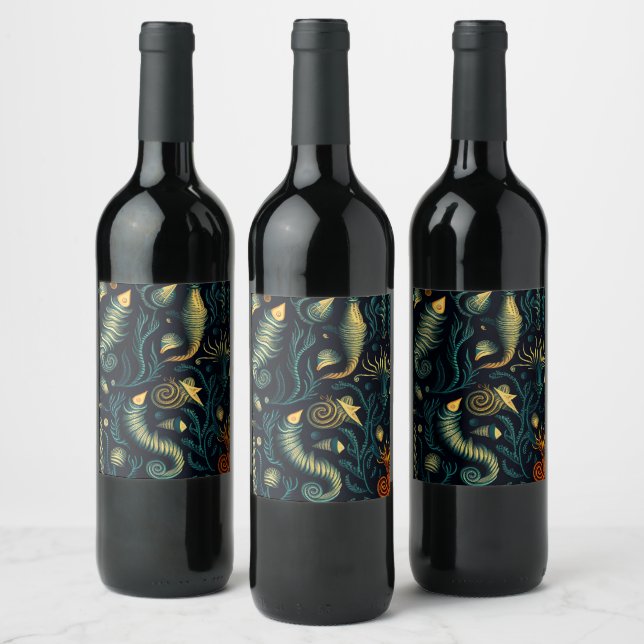 Golden Reefs Wine Label (Bottles)