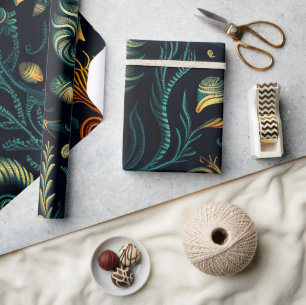 Golden Reefs Wrapping Paper