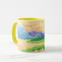 Golden Reflections by Lyric Rivera - Coffee Mug